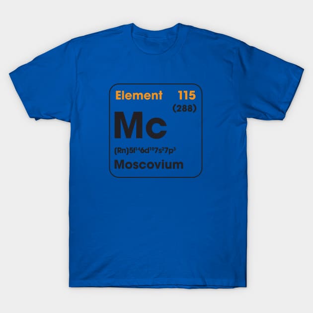 Element 115 - Moscovium Mc T-Shirt by Horskarr